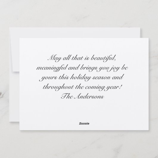 Kerstkaart ambachtelijke papier rustieke design ka (Achterkant)