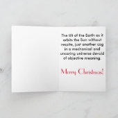 Kerstkaart Antinatalist Feestdagen Kaart (Binnen)