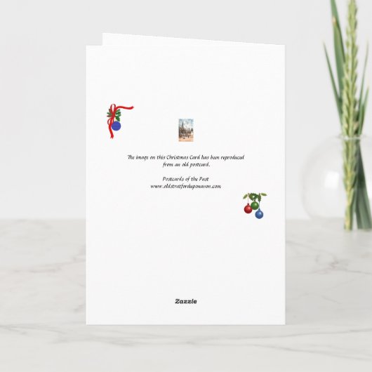 Kerstkaart - Antwerpen, België Kaart (Achterkant)