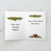 Kerstkaart - Antwerpen, België Kaart (Binnen)