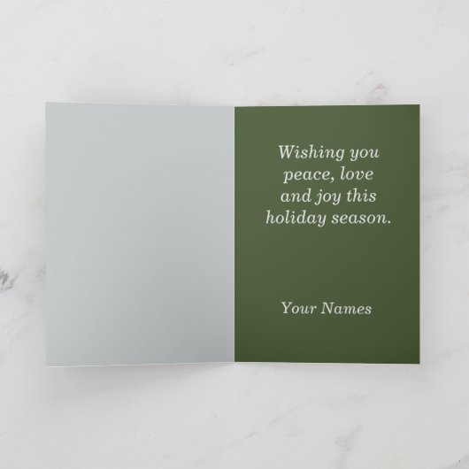 kerstkaart Baby Jesus Angels kerstboom Feestdagen Kaart (Binnen)