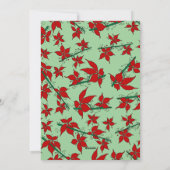 Kerstkaart baby's eerste kerst groen op maat (Achterkant)