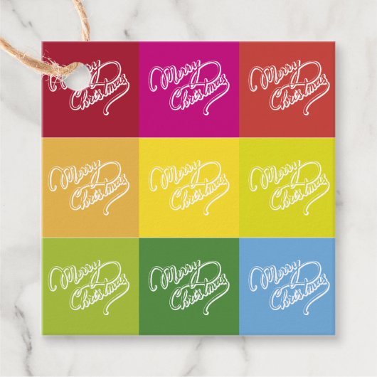 kerstkaart bedankjes labels (Voorkant)