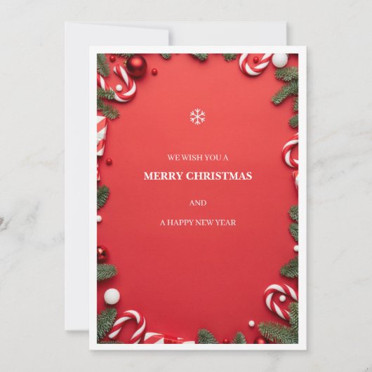 kerstkaart bedankkaart (Voorkant)