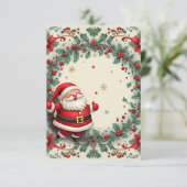 kerstkaart bedankkaart (Staand voorkant)