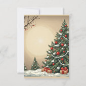 kerstkaart bedankkaart (Achterkant)