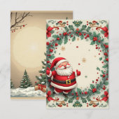 kerstkaart bedankkaart (Voorkant / Achterkant)