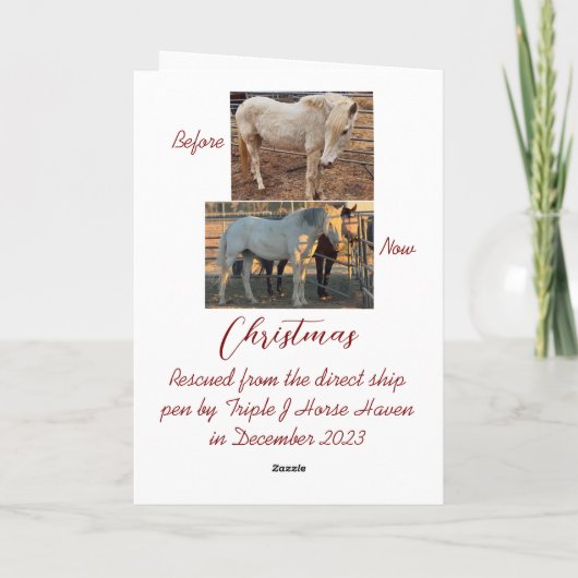 kerstkaart bedankkaart (Achterkant)