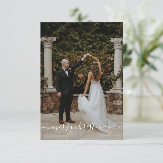 kerstkaart bedankkaart (Staand voorkant)