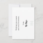 kerstkaart bedankkaart (Achterkant)