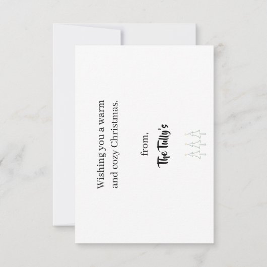 kerstkaart bedankkaart (Achterkant)