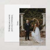 kerstkaart bedankkaart (Voorkant / Achterkant)