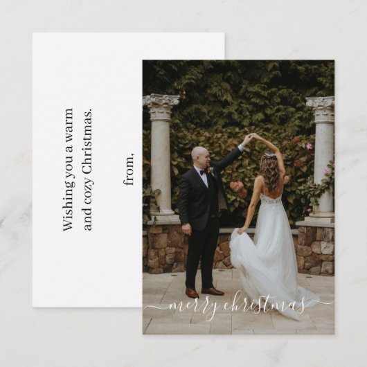 kerstkaart bedankkaart (Voorkant / Achterkant)