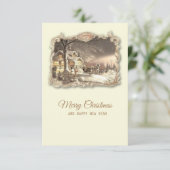 kerstkaart bedankkaart (Staand voorkant)