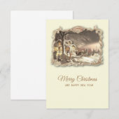 kerstkaart bedankkaart (Voorkant / Achterkant)