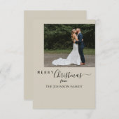 kerstkaart bedankkaart (Voorkant / Achterkant)