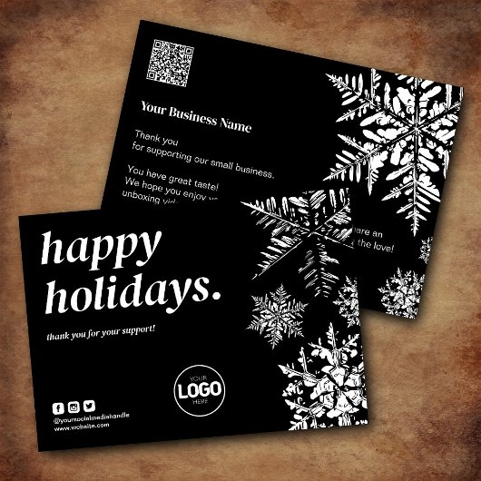 Kerstkaart Bedankt Zakelijke Bestelkaart