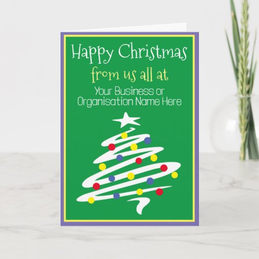 kerstKaart bedrijf Kaart (Voorkant)