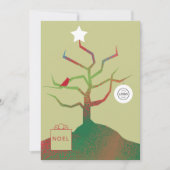 Kerstkaart Bedrijfsboom Kunst Kaart (Voorkant)