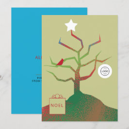 Kerstkaart Bedrijfsboom Kunst Kaart