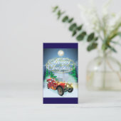 Kerstkaart begroeten informatiekaartje (Staand voorkant)