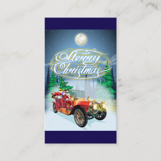 Kerstkaart begroeten informatiekaartje (Voorkant)