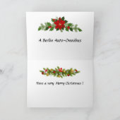 KerstKaart - Berlijnse auto-omnibus Feestdagen Kaart (Binnen)