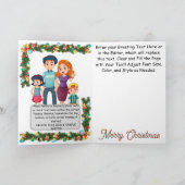 KERSTKAART - Besneeuwd Kerststadje Kaart (Binnen)