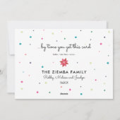 Kerstkaart 'Beter laat dan nooit' (Achterkant)