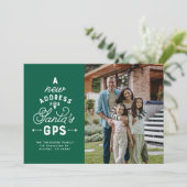 Kerstkaart bewegende aankondiging met 4 foto's (Staand voorkant)