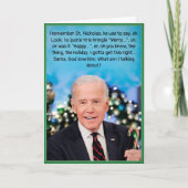 Kerstkaart Biden Feestdagen Kaart (Voorkant)