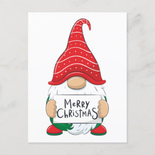 Kerstkaart - Blanke Kerst Kabouter Briefkaart