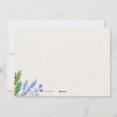 Kerstkaart Blauw (Achterkant)