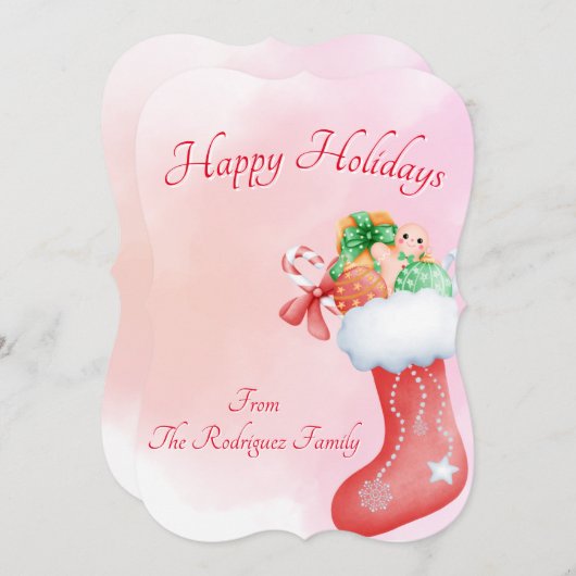 KERSTKAART BOHO STIJL KAART (Voorkant / Achterkant)