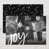 Kerstkaart Bold Joy (Voorkant / Achterkant)