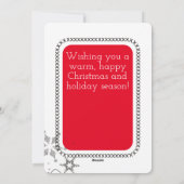 Kerstkaart borduurwerk kruissteek naaien (Achterkant)