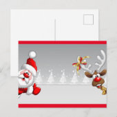 kerstkaart briefkaart (Voorkant / Achterkant)