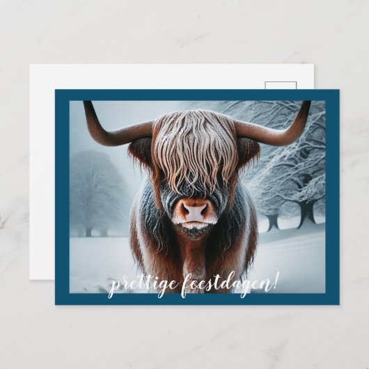 kerstkaart briefkaart (Voorkant / Achterkant)