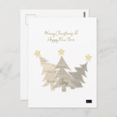 kerstkaart briefkaart (Voorkant / Achterkant)