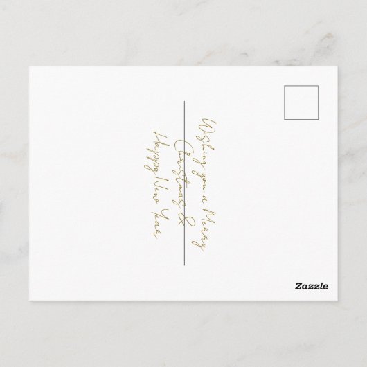 kerstkaart briefkaart (Achterkant)