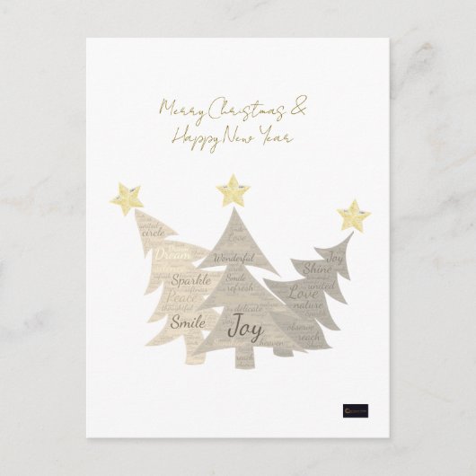 kerstkaart briefkaart (Voorkant)