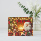 Kerstkaart briefkaart (Staand voorkant)