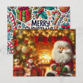Kerstkaart briefkaart (Voorkant / Achterkant)