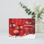 kerstkaart briefkaart (Staand voorkant)