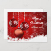 kerstkaart briefkaart (Voorkant / Achterkant)