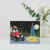 kerstkaart briefkaart (Staand voorkant)