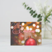 kerstkaart briefkaart (Staand voorkant)