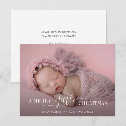 kerstkaart briefkaart (Voorkant / Achterkant)