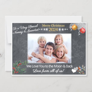 Kerstkaart Cadeau voor Grootouders Magneet Magnetische Uitnodiging