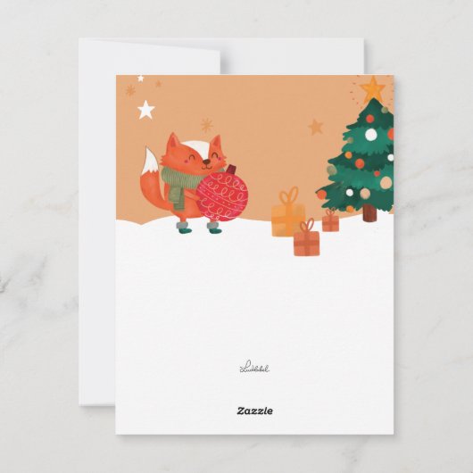 Kerstkaart - Cadeauberg (Achterkant)